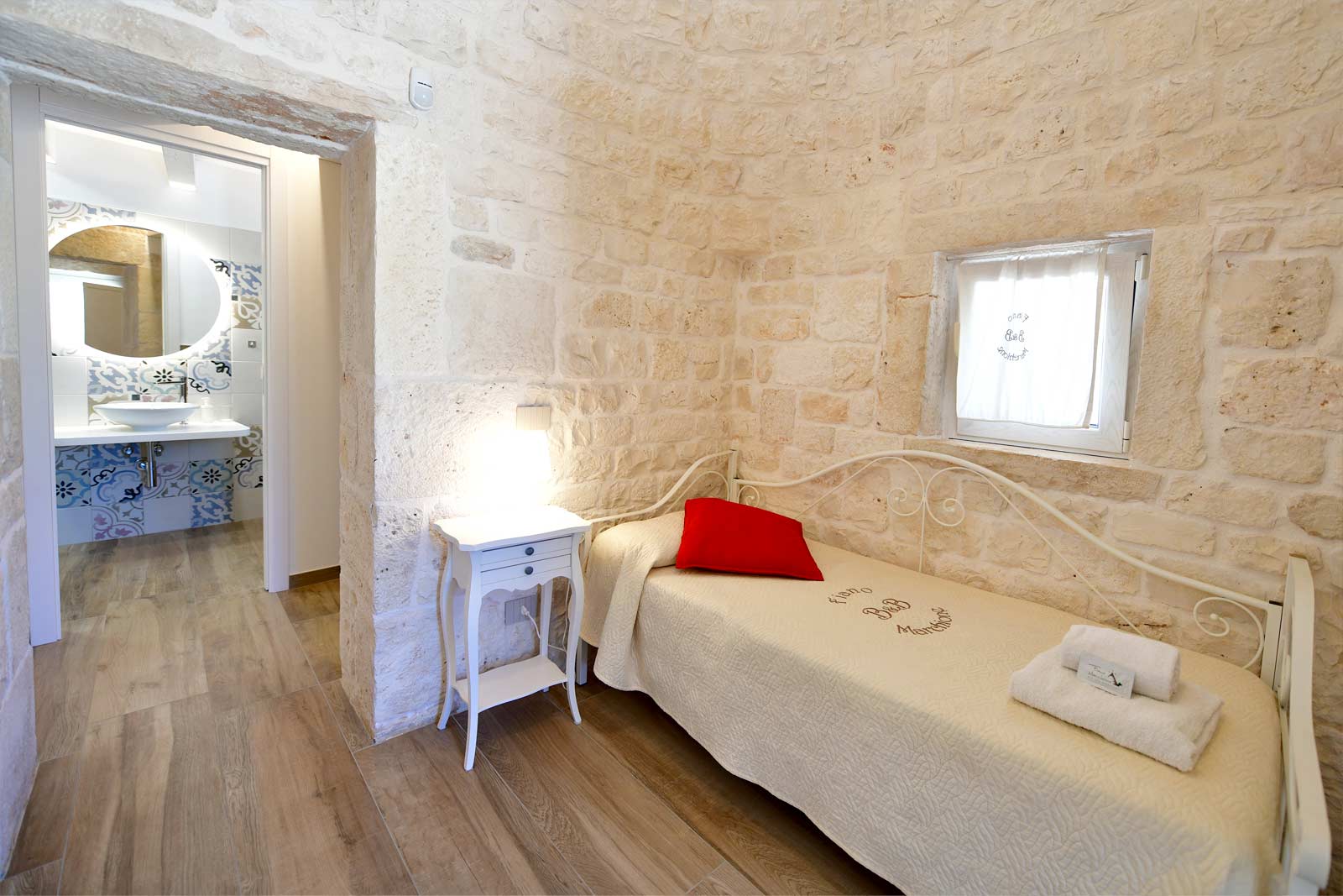 lettino tripla in trullo