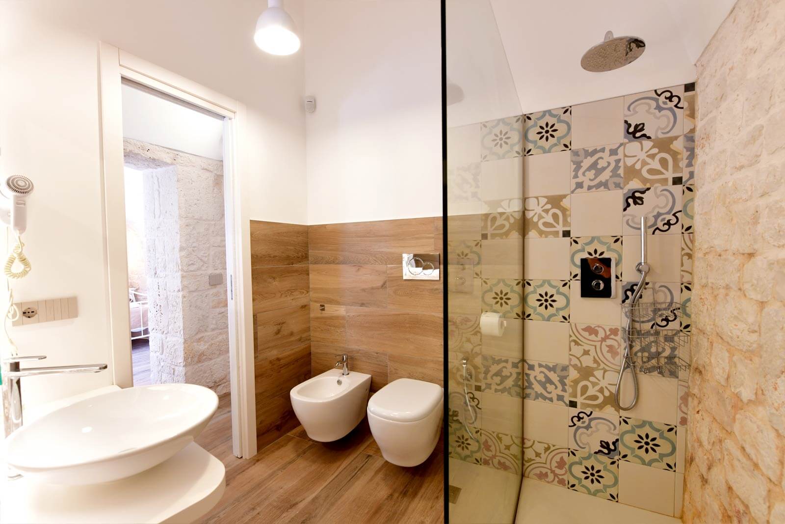 bagni quadrupla in trullo